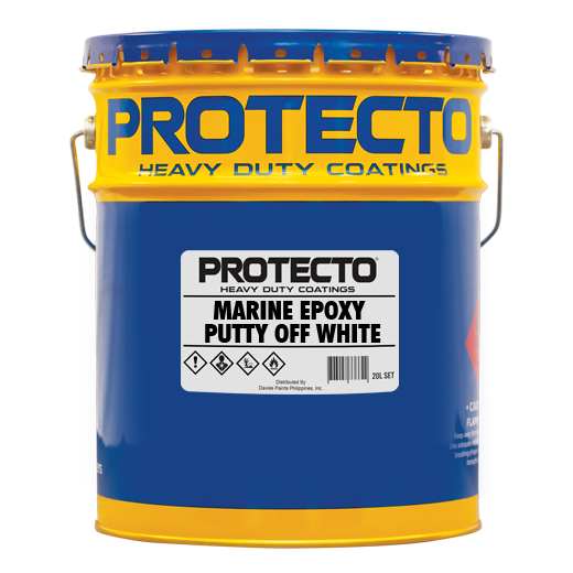 Product Photo   PROTECTO MARINE EPOXY PUTTY OFF WHITE 20L 